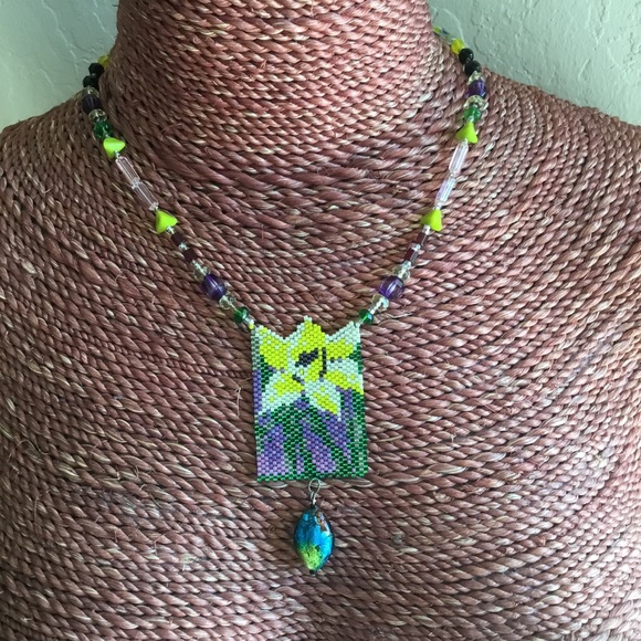 Beautiful Flowers of Spring Necklace - Picture 2 of 2